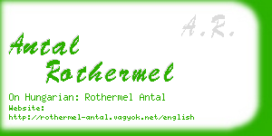 antal rothermel business card